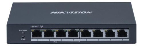 Switch 8 Puertos Gigabit Con 4 Poe+ Hikvision Ds-3e0508p-o