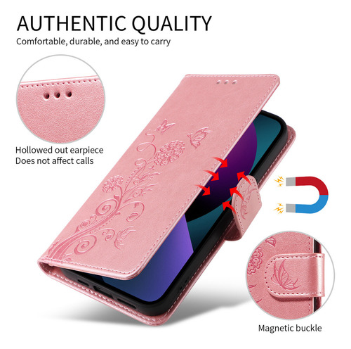 Funda De Piel Tipo Cartera Para Honor X7 X7a X7b X7c