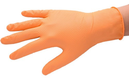 Estadio Cuadrante Derritiendo Guantes De Nitrilo Naranja Y Azul 8.5 Micras 50 Unidades | MercadoLibre