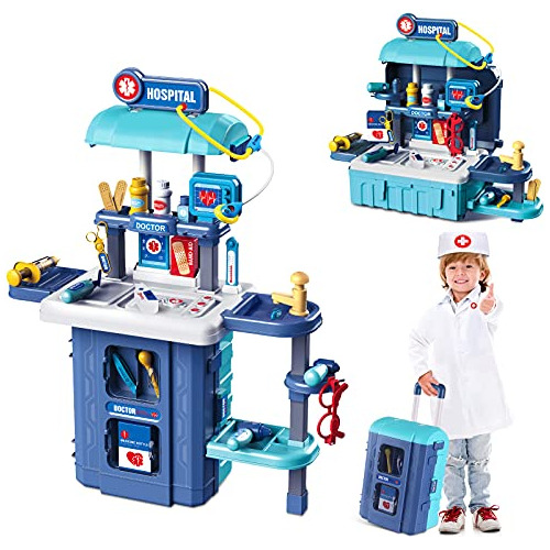 Toy Doctor Kit Para Niños: Pretender Play Kids Doctor 4wx23