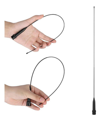 Bnc Walkie Talkie Radio Antena De Doble Banda Para Kenwood I