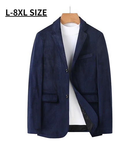 Chaqueta Blazer De Gran Tamaño Para Hombre, Negro, Azul, Mar