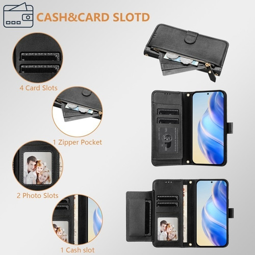 Funda Con Diseño Cartera For Xiaomi, Duradera Y Resistente