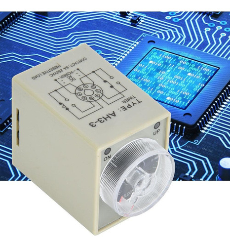 Time Relay 10s 8 Pins Timer Método De Riel Din Para Uso Indu