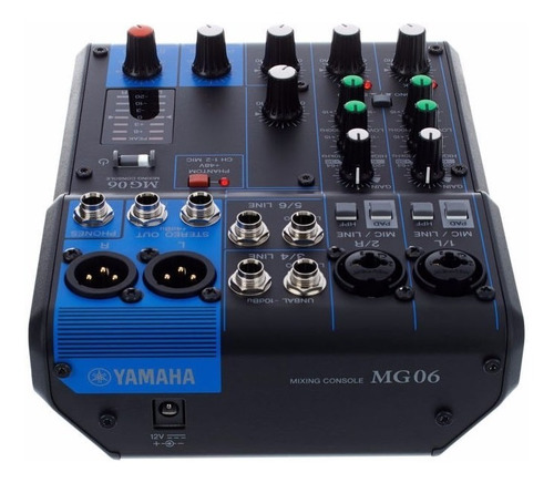 Yamaha Mg06 Consola Mixer Sonido 6 Canales Distrib Oficial