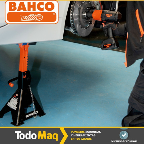 Imagen 6 de 8 de Caballete Auto Kit Bahco Soporte Para Autos 3t Crique Taller