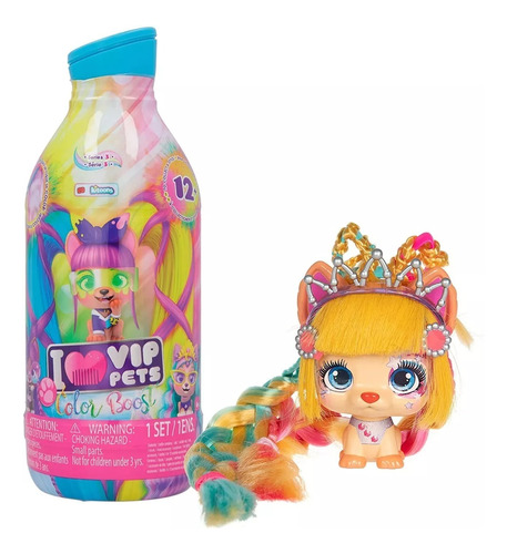 Muñeca Coleccion Vip Pets Color Boost Botella Serie 3 97962