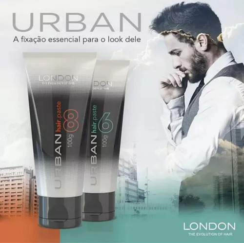 Pomada Modeladora Urban Hair Paste 06 London Cabelo 100g