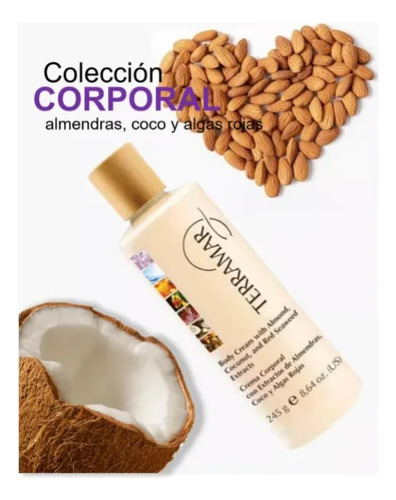 Crema Corporal Humectante Coco Almendra Algas Terramar 245g