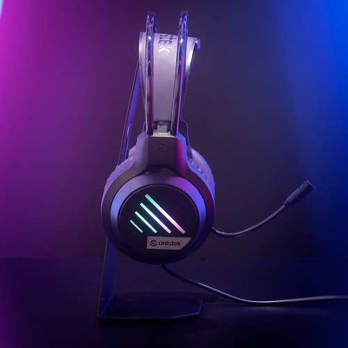 Headset Gamer Rgb Estéreo Microfone P3 Usb Para Pc Ps4 Note Cor Preto