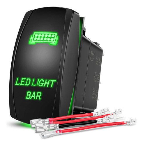 Ni-rs05 Led Light Bar Rocker Switch 5pin Laser On/off L...