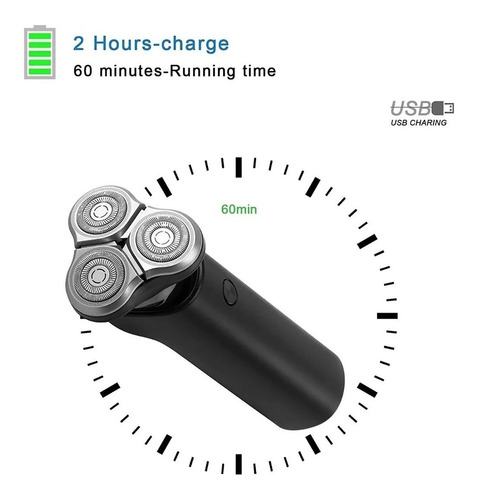 Imagen 8 de 9 de Afeitadora Xiaomi Mi Electric Shaver S500 Inalambrica