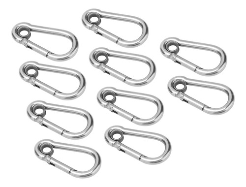 Mosquetão De Mola De Segurança De Aço Inoxidável Snap Hook,