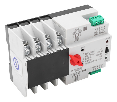 Transferencia Automática De Potencia Montada En Riel Din, 4p