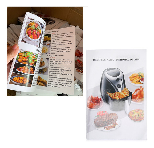 Livro De Receitas Da Air Fryer: 32 Receitas, Imagens Colorid
