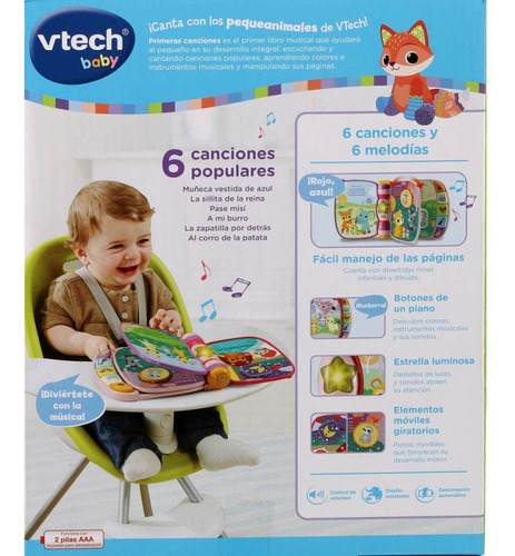 Vtech Libro Interactivo Mis Primeras Canciones 80-166787