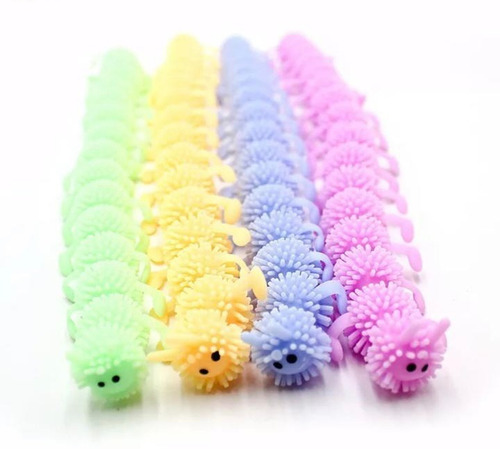 Imagem 7 de 7 de Flofy Squish Fidget Toy Centopéia Rosa Anti Stress Relax