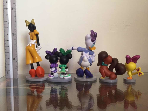 Minnie Y Daisy / Lote De 5 Figuras / Disney (Usado)
