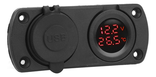 Nuevo Voltímetro Usb De Temperatura Del Coche, Encendedor