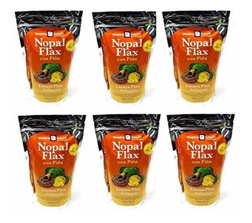 Nopal Flax Pineapple Linaza Plus Milled Flax Seed Value Pack