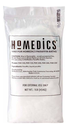 Repuesto Parafina Homedics 0,9kg Par-waxc