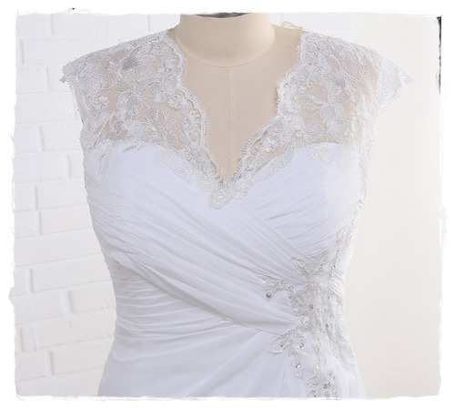 Promoção Plus Size Vestido De Noiva Evasê Drapeado Callista