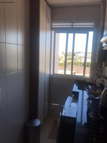 Imagem 13 de 21 de Apartamento No Condomínio Auguri Residence Sbc 71m², Com Móveis Planejados. 2 Quartos, 2 Banheiros, Sala, Cozinha, Sacada, Living Ampliado, Área De S - Ap01401 - 69372918