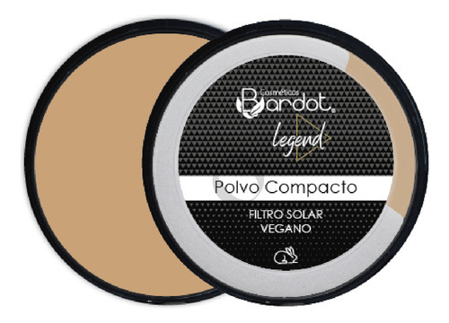 Base de maquillaje en polvo Bardot Polvo Compacto Aceituna Polvo Compacto Filtro Solar Vegano E/vt Bardot Aceituna