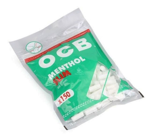 Pack X5 Filtros Ocb Slim Menthol Menta Mint Armar Cigarrillo