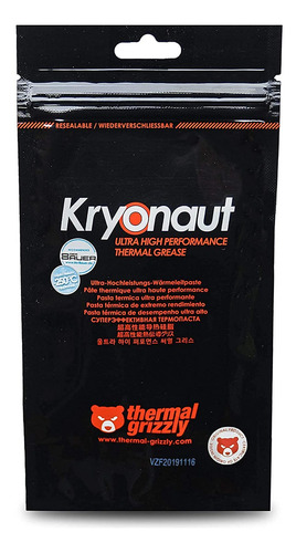 Grizzly Térmico Kryonaut, Pasta Térmica De Alto Rendimien...
