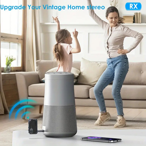 Transmisor Y Receptor Auxiliar Bluetooth 5.3 Para Automóvile