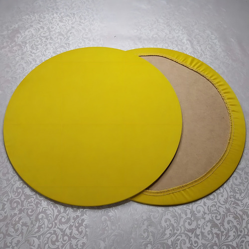 100 Capas Para Sousplat Lisa - Rápido - Varias Cores Cor Amarelo Liso