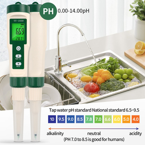 Medidor De Ph Profesional Para Alimentos, Sensor De Alta Pre
