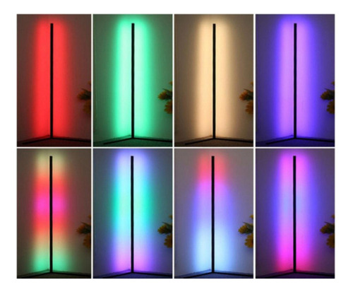 Luminária De Canto Rgb Com Mudança De Cor De Abajur