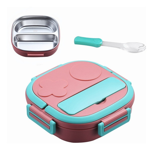 Lonchera Bento De Acero Inoxidable Para Niños