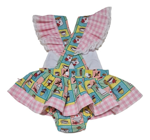 Imagem 2 de 4 de Body Romper Baby Caipira Festa Junina