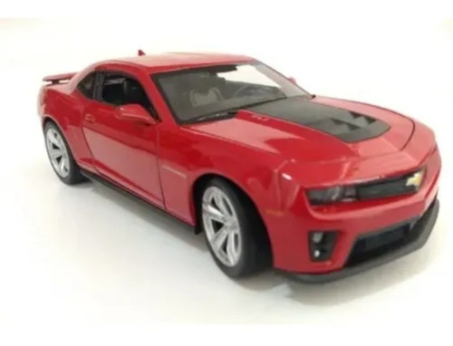 Chevrolet Camaro Zl1 Rojo/20cms Largo/ Escala 1:24/ Metalico