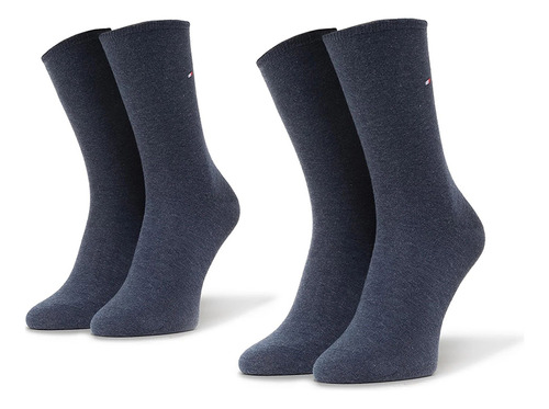 Pack 2 Calcetines Casual Mujer Azul Tommy Hilfiger 