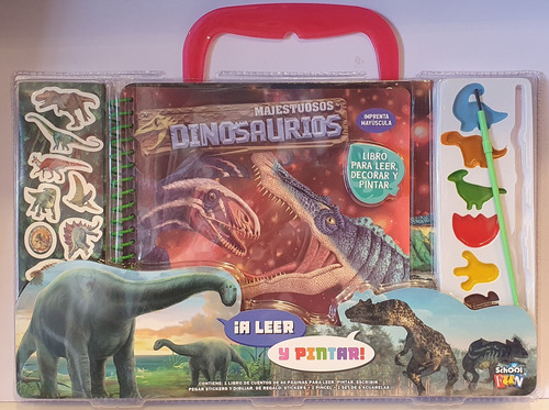 Majestuosos Dinosaurios. Colección A Leer Y Pintar - School 
