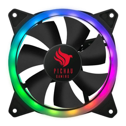 Imagem 2 de 5 de Kit Ventoinha Pichau Gaming Feather Dual Ring Rgb 3x120mm