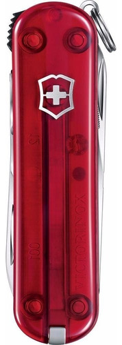 Canivete Victoinox NailClip 580 Vermelho Translúcido 8 Funções