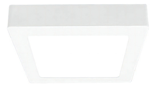 Panel Plafon Led Aplicar Cuadrado 12w Blanco Neutro 17x17cm Demasled