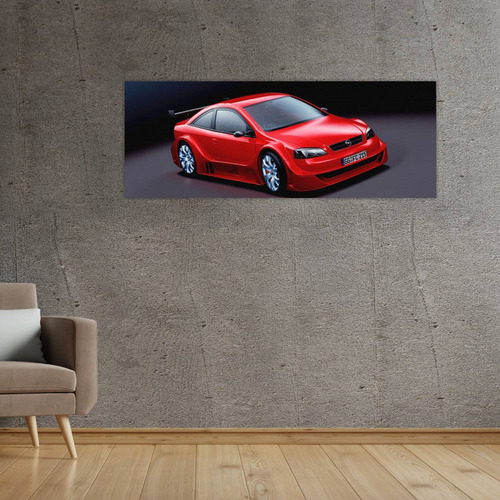 Cuadro 30x80cm Auto 2001 Opel Astra Opc X Treme 336