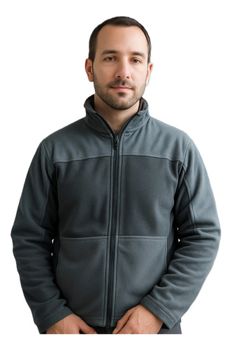 Combo Kit Campera Polar Ambo Sanidad Zueco Enfermería Negro Lisa S