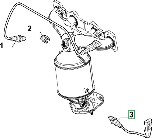 Sensor Oxigeno Lambda Inferior Palio Fiat 04/20