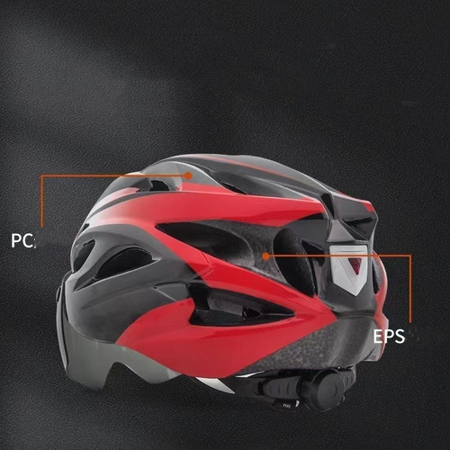 Casco De Bicicleta Ajustable Para Exteriores Con Luz Trasera