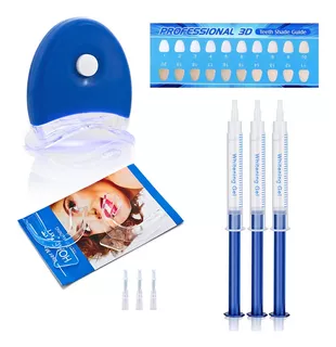 Kit De Blanqueamiento Dental Con 3 Geles De Peróxido De Carb