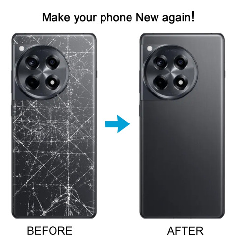 Tapa Trasera De Batería Negra Para Oneplus 12r
