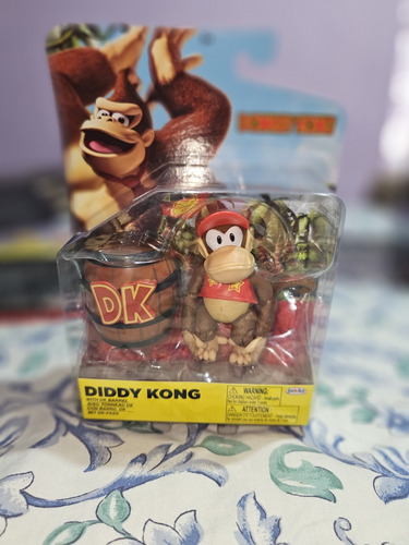 Jakks Pacific Donkey Kong Diddy Kong Con Barril Dk Figura