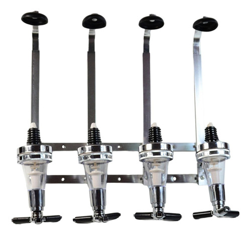 Dispensador Óptico Del Soporte De La Pared De 4 Botellas